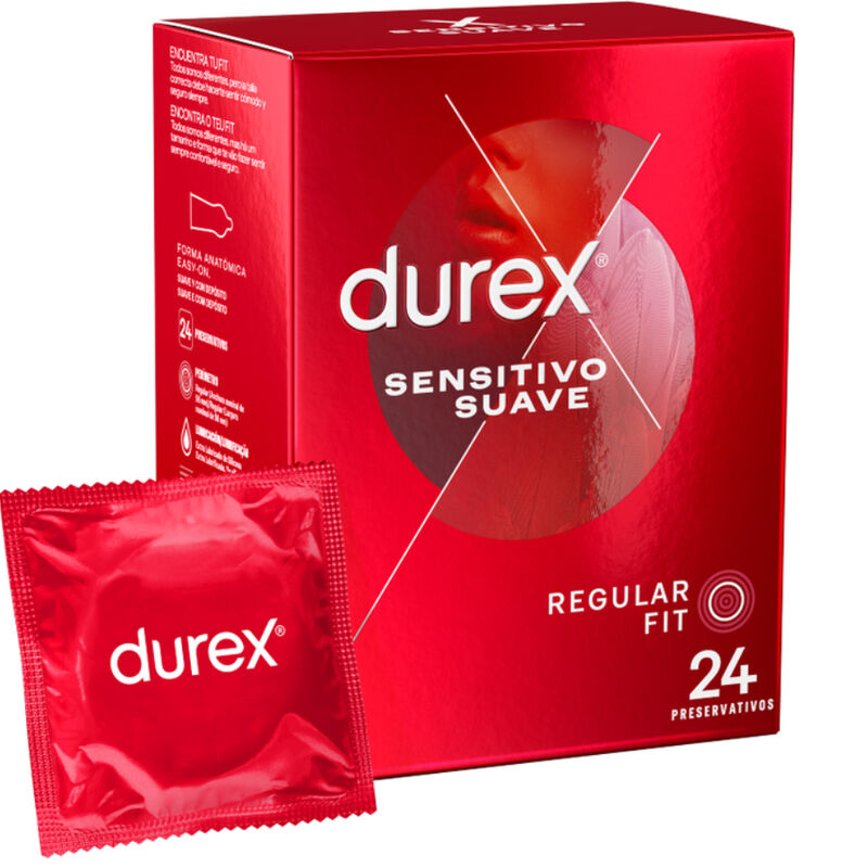 Imagen que nos facilita DUREX CONDOMS de su producto erótico DUREX - PRESERVATIVOS SENSITIVO 24 UNIDADES para nuestra categoría "PRESERVATIVOS |Sensitivos".