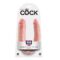 Imagen que nos facilita KING COCK de su producto erótico KING COCK - DILDO DOBLE PENETRACIÓN 17.8 CM NATURAL para nuestra categoría "JUGUETES BIENESTAR |Dildos sin Vibración|Penes realisticos".