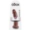 Imagen que nos facilita KING COCK de su producto erótico KING COCK - 9 PENE MARRÓN 22.9 CM para nuestra categoría "JUGUETES BIENESTAR |Dildos sin Vibración|Penes realisticos".