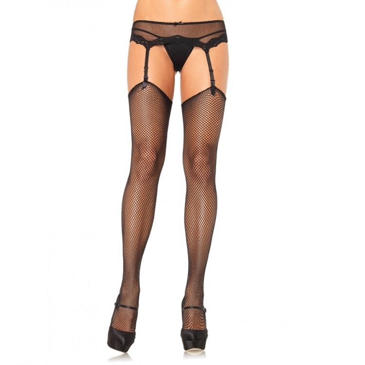 Imagen que nos facilita LEG AVENUE HOSIERY de su producto erótico LEG AVENUE - MEDIAS DE RED SIN SILICONA AUTOADHERENTE SUPERIOR para nuestra categoría "MODA & LENCERÍA|Lencería Mujer|Lencería Sexy|Medias".
