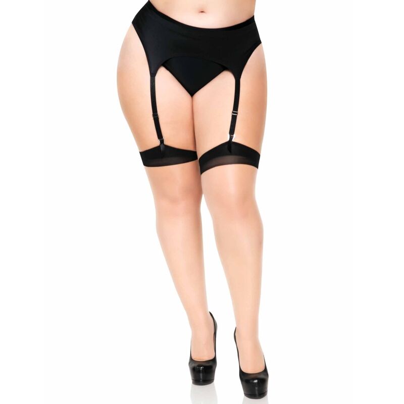 Imagen que nos facilita LEG AVENUE HOSIERY de su producto erótico LEG AVENUE - MEDIAS NUDE CON TACON CUBANO Y COSTURA TRASERA PLUS para nuestra categoría "MODA & LENCERÍA|Lencería Mujer|Lencería Sexy|Medias".