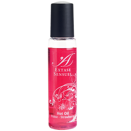 Imagen que nos facilita EXTASE SENSUAL de su producto erótico EXTASE SENSUAL - ACEITE ESTIMULANTE FRESA VIAJE CALOR 35 ML para nuestra categoría "DROGUERÍA |Para Masajes|Con efecto calor".