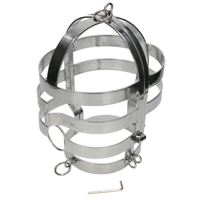 Imagen que nos facilita METAL HARD de su producto erótico METAL HARD - MASCARA CON COLLAR ACERO para nuestra categoría "BDSM & BONDAGE |Bondage|Máscaras".
