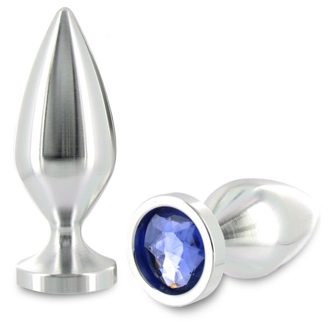 Imagen que nos facilita METAL HARD de su producto erótico METAL HARD - ANAL PLUG ALIMINUM COLOR CRISTAL GRANDE 10.16CM para nuestra categoría "JUGUETES BIENESTAR |Anal|Plugs Anales".