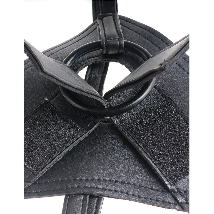 Imagen que nos facilita KING COCK de su producto erótico KING COCK - HARNESS CON PENE REALÍSTICO MARRÓN 20.3 CM para nuestra categoría "JUGUETES BIENESTAR |Dildos sin Vibración|Penes realisticos".