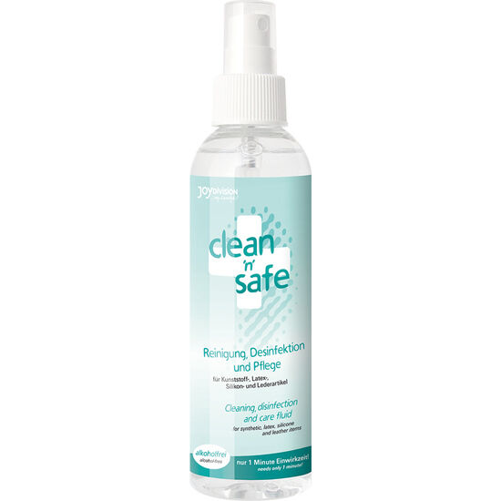 Imagen que nos facilita JOYDIVISION CLEAN SAFE de su producto erótico JOYDIVISION CLEAN SAFE - LIMPIADOR DE JUGUETES SPRAY 200ML para nuestra categoría "DROGUERÍA |Desinfección y Mantenimiento |Desinfectante Juguetes".
