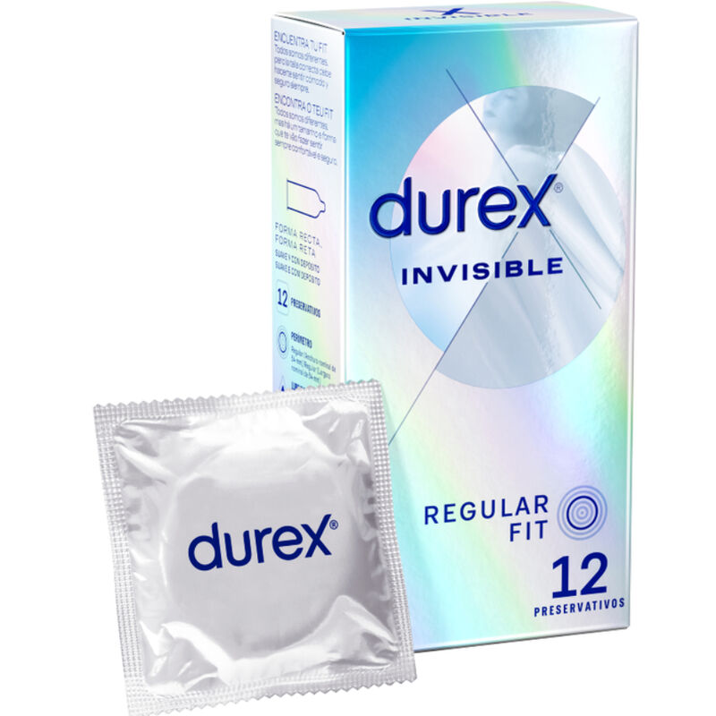 Imagen que nos facilita DUREX CONDOMS de su producto erótico DUREX - PRESERVATIVOS INVISIBLE ULTRA FINO 12 UNIDADES para nuestra categoría "PRESERVATIVOS |Sensitivos".