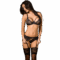 Imagen que nos facilita CASMIR de su producto erótico CASMIR - KEITH SET 3PCS S/M para nuestra categoría "MODA & LENCERÍA|Lencería Mujer|Lencería Picante|Sets con Liguero".