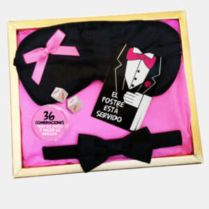 Imagen que nos facilita INEDIT de su producto erótico INEDIT - KIT ERÓTICO ANTIFAZ EL POSTRE ESTÁ SERVIDO para nuestra categoría "JUGUETES BIENESTAR |Kits juguetes sexuales".