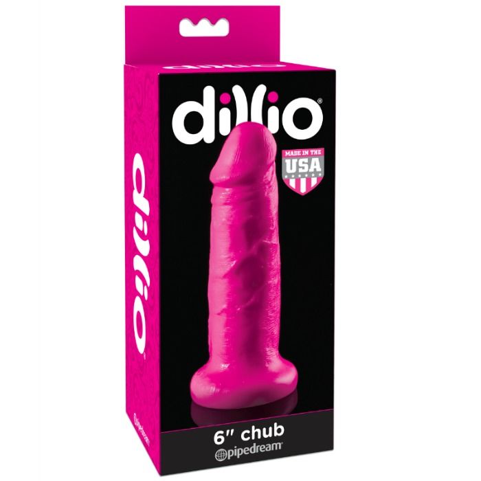 Imagen que nos facilita DILLIO de su producto erótico DILLIO - DILDO CON VENTOSA CHUB 15.2 CM ROSA para nuestra categoría "JUGUETES BIENESTAR |Dildos sin Vibración|Dildos para Arneses".