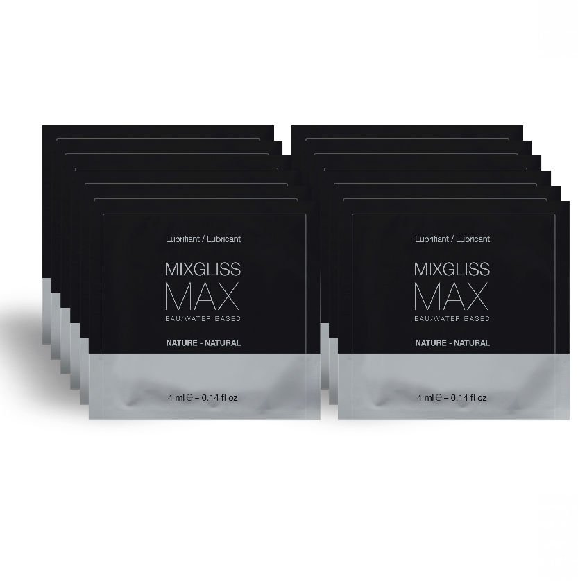 Imagen que nos facilita MIXGLISS de su producto erótico MIXGLISS - MAX LUBRICANTE DILATADOR ANAL PACK 12 MONODOSIS 4ML para nuestra categoría "DROGUERÍA |Lubricantes|Monodosis".