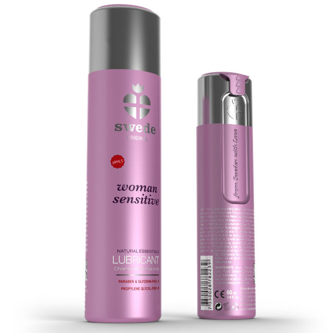 Imagen que nos facilita SWEDE de su producto erótico SWEDE - ORIGINAL LUBRICANTE WOMAN SENSITIVE 120 ML para nuestra categoría "DROGUERÍA |Lubricantes|Base Agua".