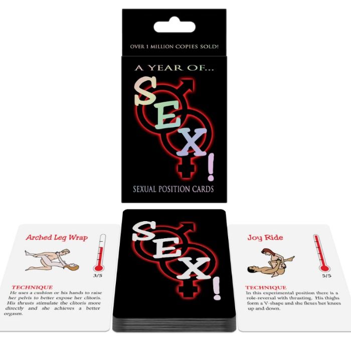 Imagen que nos facilita KHEPER GAMES de su producto erótico KHEPER GAMES - JUEGO DE CARTAS POSTURAS SEXUALES UN AÑO DE...¡SEXO!  EN para nuestra categoría "JUEGOS |Juegos de cartas".