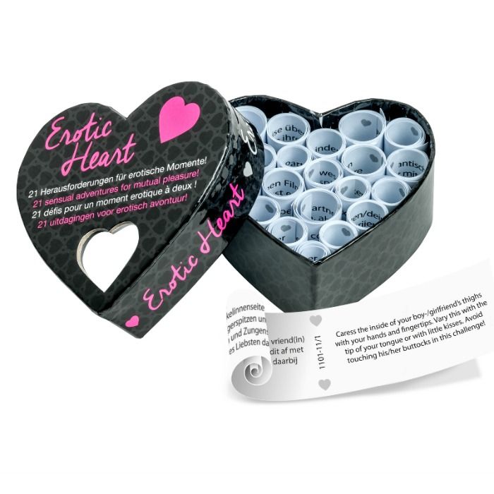Imagen que nos facilita TEASE&PLEASE de su producto erótico TEASE & PLEASE - JUEGO DE CORAZÓN EROTIC HEART para nuestra categoría "JUEGOS |Juegos de pareja".