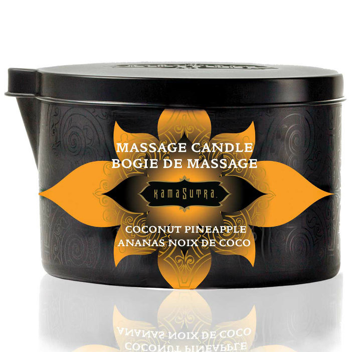 Imagen que nos facilita KAMASUTRA  COSMETICS de su producto erótico KAMASUTRA - VELA DE MASAJE COCONUT Y PIÑA 170GR para nuestra categoría "DROGUERÍA |Para Masajes|Velas de Masaje".