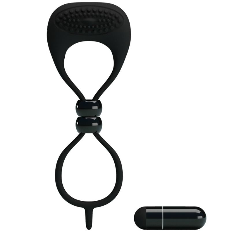 Imagen que nos facilita PRETTY LOVE MALE de su producto erótico PRETTY LOVE - ANILLO DOBLE PARA PENE Y TESTÍCULOS para nuestra categoría "JUGUETES BIENESTAR |Juguetes para Hombres|Accesorios para el pene|Anillos Pene|Anillos sin vibración".