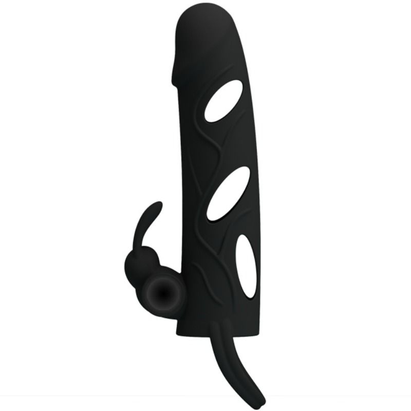 Imagen que nos facilita PRETTY LOVE MALE de su producto erótico PRETTY LOVE - FUNDA SILICONA CON VIBRACIÓN 14 CM 1.0 para nuestra categoría "JUGUETES BIENESTAR |Juguetes para Hombres|Accesorios para el pene|Fundas Pene sin extensión".