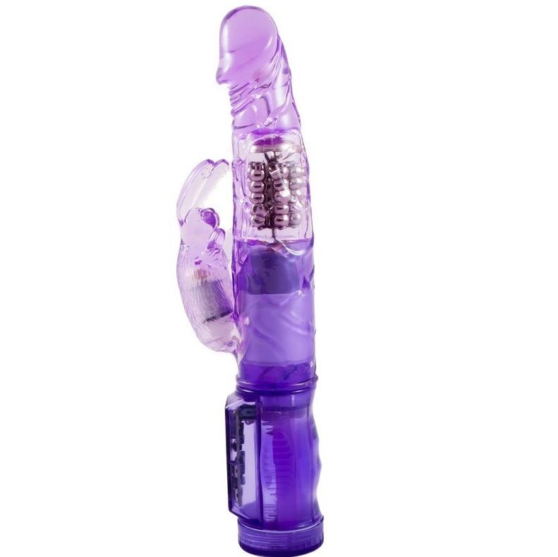 Imagen que nos facilita BAILE ROTATIONS de su producto erótico BAILE - MINI ROTADOR CON RABBIT HAPPY ANGEL LILA para nuestra categoría "JUGUETES BIENESTAR |Vibradores|Rotadores y vibradores".