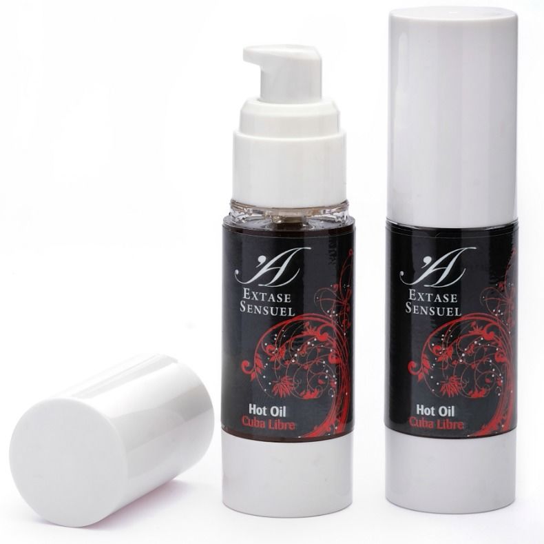Imagen que nos facilita EXTASE SENSUAL de su producto erótico EXTASE SENSUAL - ACEITE ESTIMULANTE CALOR CUBA LIBRE 30 ML para nuestra categoría "DROGUERÍA |Para Masajes|Con efecto calor".