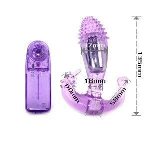 Imagen que nos facilita BAILE de su producto erótico BAILE - ESTIMULADOR LILA VAGINAL Y ANAL CON VIBRACIÓN para nuestra categoría "JUGUETES BIENESTAR |Anal|Vibradores Anales".