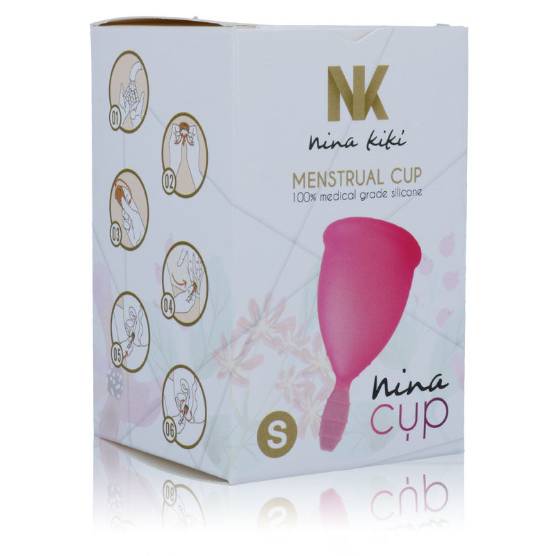 Imagen que nos facilita NINA KIKÍ de su producto erótico NINA KIKÍ - COPA MENSTRUAL ROSA - TALLA S para nuestra categoría "DROGUERÍA |Copas vaginales".