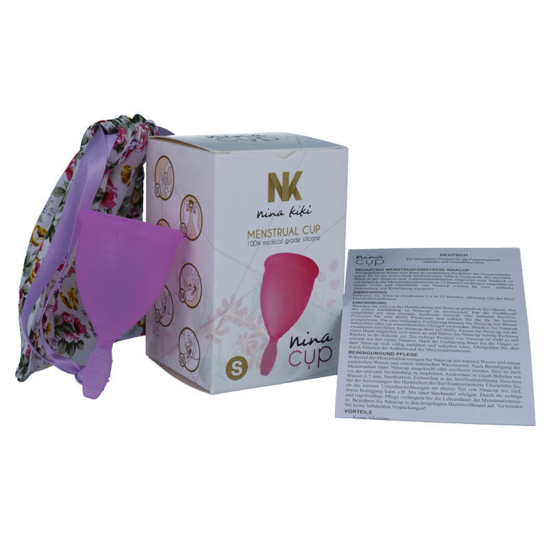 Imagen que nos facilita NINA KIKÍ de su producto erótico NINA KIKÍ - COPA MENSTRUAL LILA - TALLA S para nuestra categoría "DROGUERÍA |Copas vaginales".