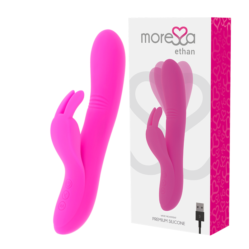Imagen que nos facilita MORESSA de su producto erótico MORESSA - ETHAN EFECTO WAVE MAS POTENTE VIBRACIÓN PREMIUM SILICONE RECARGABLE para nuestra categoría "JUGUETES BIENESTAR |Vibradores|Vibradores Clasicos anales o vaginales".