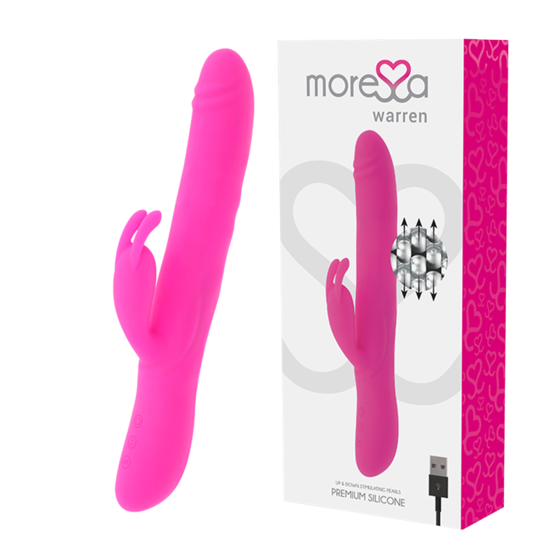 Imagen que nos facilita MORESSA de su producto erótico MORESSA - WARREN IMPULSOR OSCILANTE Y POTENTE VIBRACIÓN PREMIUM SILICONA RECARGABLE para nuestra categoría "JUGUETES BIENESTAR |Vibradores|Vibradores HI-TECH".
