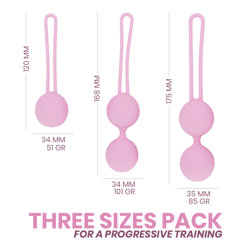 Imagen que nos facilita INTIMICHIC de su producto erótico INTIMICHIC - PELVIS HEALTH II REHABILITACIÓN SUELO PÉLVICO para nuestra categoría "JUGUETES BIENESTAR |Juguetes para Mujeres|Bolas Chinas|Bolas Silicona".