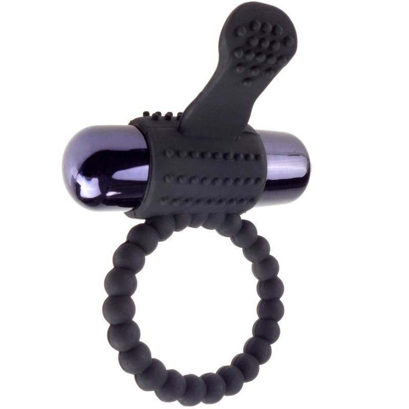 Imagen que nos facilita FANTASY C-RINGZ de su producto erótico FANTASY C-RINGZ - ANILLO VIBRADOR DE SILICONA NEGRO para nuestra categoría "JUGUETES BIENESTAR |Juguetes para Hombres|Accesorios para el pene|Anillos Pene|Anillos con Vibración".