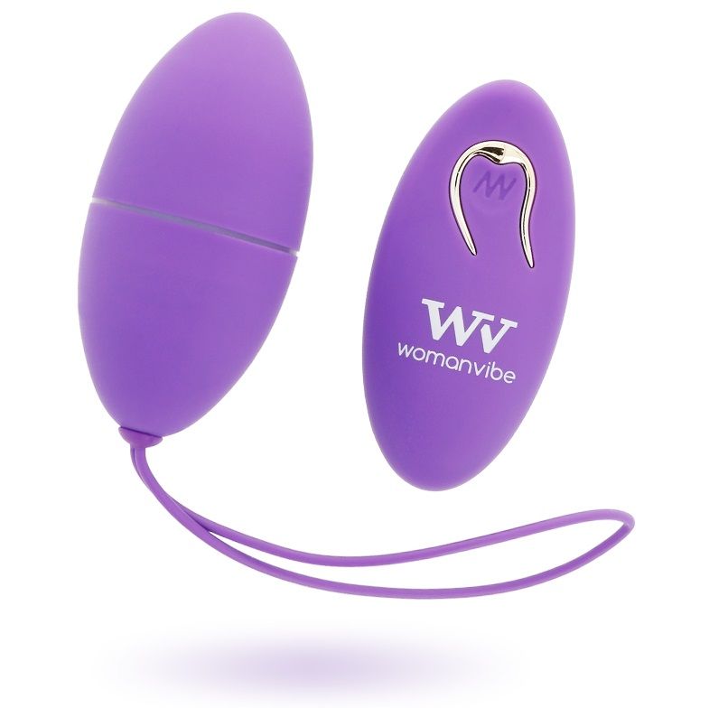 Imagen que nos facilita WOMANVIBE de su producto erótico WOMANVIBE - ALSAN HUEVO CONTROL REMOTO SILICONA MORADO para nuestra categoría "JUGUETES BIENESTAR |Vibradores|Vibradores control remoto".