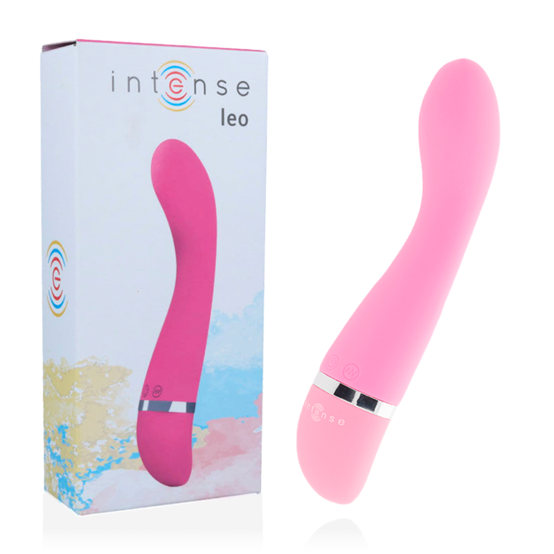 Imagen que nos facilita INTENSE FUN de su producto erótico INTENSE - LEO VIBRADOR ROSA SILICON LUXE para nuestra categoría "JUGUETES BIENESTAR |Vibradores|Rotadores y vibradores".