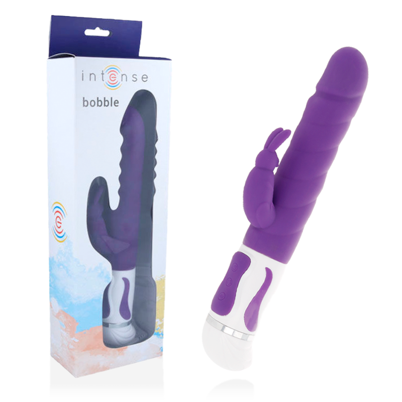 Imagen que nos facilita INTENSE FUN de su producto erótico INTENSE - BOBBLE VIBRADOR ROTADOR SILICONA LILA para nuestra categoría "JUGUETES BIENESTAR |Vibradores|Rotadores y vibradores".