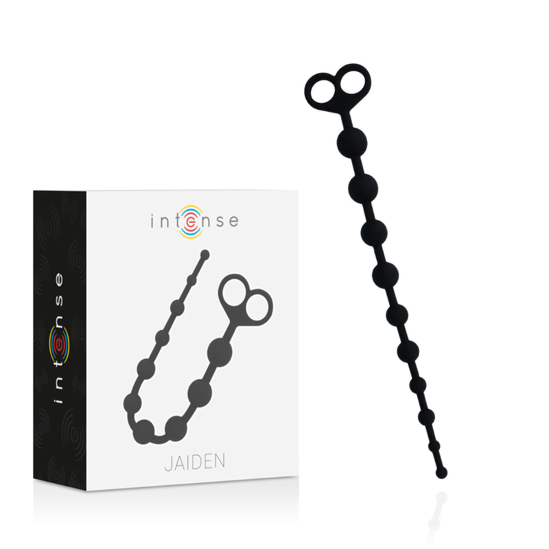 Imagen que nos facilita INTENSE ANAL TOYS de su producto erótico INTENSE - JAIDEN ANAL BEADS NEGRO para nuestra categoría "JUGUETES BIENESTAR |Anal|Dildos Anales".