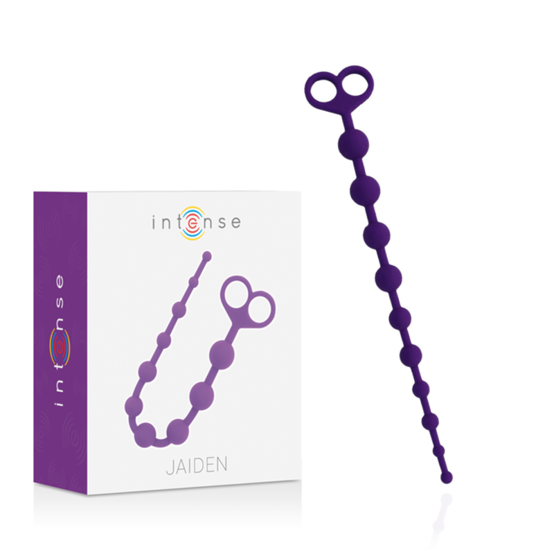 Imagen que nos facilita INTENSE ANAL TOYS de su producto erótico INTENSE - JAIDEN ANAL BEADS LILA para nuestra categoría "JUGUETES BIENESTAR |Anal|Dildos Anales".