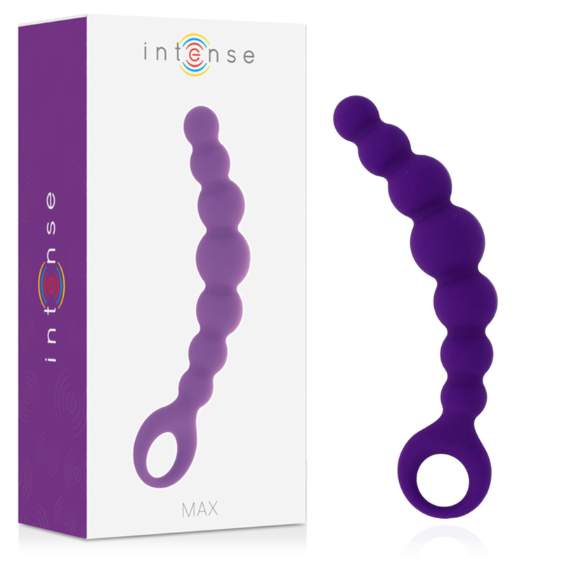 Imagen que nos facilita INTENSE ANAL TOYS de su producto erótico INTENSE - ANAL BEADS MAX LILA para nuestra categoría "JUGUETES BIENESTAR |Juguetes para Mujeres|Bolas Chinas|Bolas Anales".