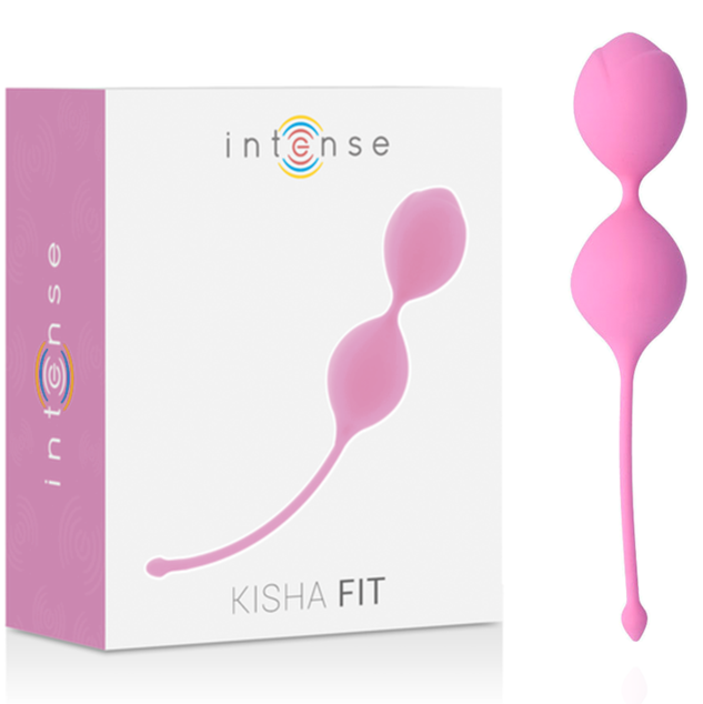 Imagen que nos facilita INTENSE HEALTH & FUN de su producto erótico INTENSE - KISHA FIT SILICONE KEGEL ROSA para nuestra categoría "JUGUETES BIENESTAR |Juguetes para Mujeres|Bolas Chinas|Bolas Silicona".