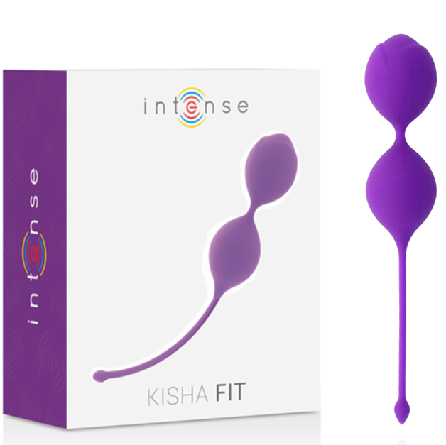 Imagen que nos facilita INTENSE HEALTH & FUN de su producto erótico INTENSE - KISHA FIT SILICONE KEGEL LILA para nuestra categoría "JUGUETES BIENESTAR |Juguetes para Mujeres|Bolas Chinas|Bolas Silicona".