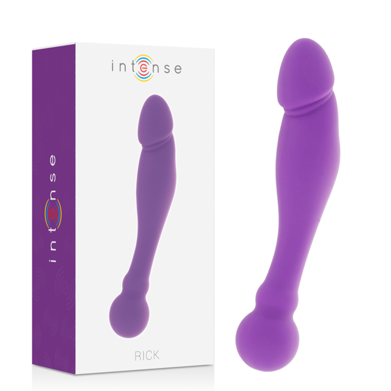 Imagen que nos facilita INTENSE FUN de su producto erótico INTENSE - SILICONE RICK DUAL LILA para nuestra categoría "JUGUETES BIENESTAR |Dildos sin Vibración|Dildos Punto G".