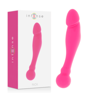 Imagen que nos facilita INTENSE FUN de su producto erótico INTENSE - SILICONE RICK DUAL ROSA para nuestra categoría "JUGUETES BIENESTAR |Dildos sin Vibración|Dildos Punto G".