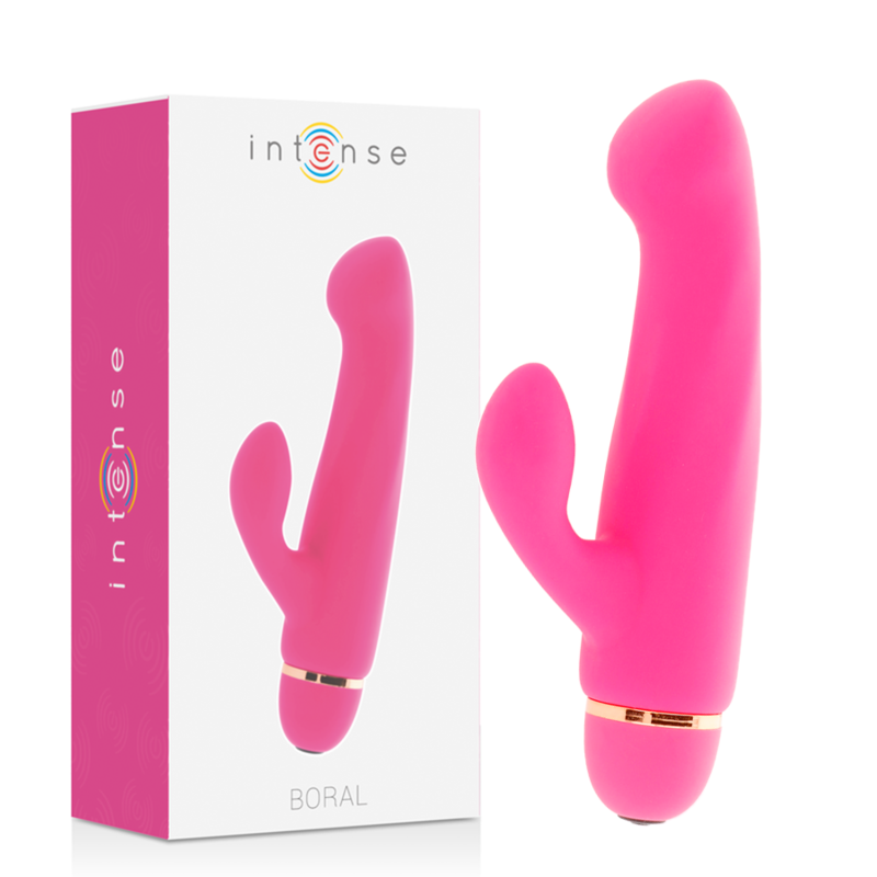 Imagen que nos facilita INTENSE FUN de su producto erótico INTENSE - BORAL 20 SPEEDS SILICONE ROSA para nuestra categoría "JUGUETES BIENESTAR |Vibradores|Vibradores Rabbit".