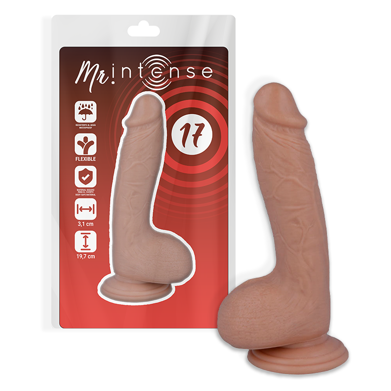 Imagen que nos facilita MR. INTENSE de su producto erótico MR INTENSE - 17 PENE REALÍSTICO 19.7 CM -O- 4.1 CM para nuestra categoría "JUGUETES BIENESTAR |Dildos sin Vibración|Penes realisticos".