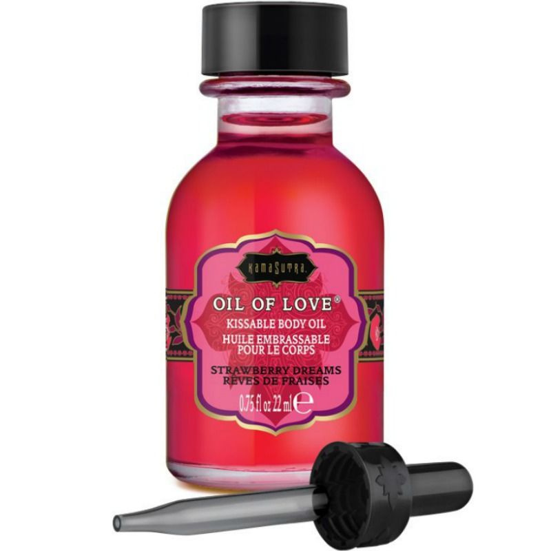Imagen que nos facilita KAMASUTRA  COSMETICS de su producto erótico KAMASUTRA - ACEITE COMESTIBLE - FRESAS 22 ML para nuestra categoría "DROGUERÍA |Para Masajes|Aceites con Sabores".