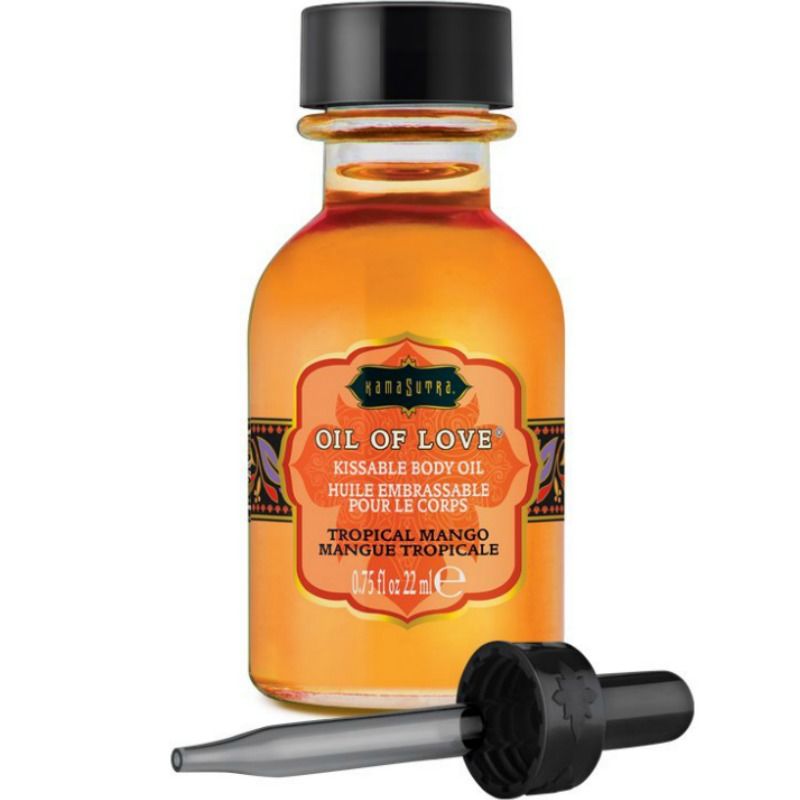 Imagen que nos facilita KAMASUTRA  COSMETICS de su producto erótico KAMASUTRA - ACEITE COMESTIBLE - MANGO 22 ML para nuestra categoría "DROGUERÍA |Para Masajes|Aceites con Sabores".