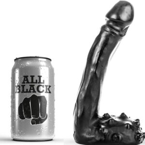 Imagen que nos facilita ALL BLACK de su producto erótico ALL BLACK - DILDO REALÍSTICO 19 CM para nuestra categoría "JUGUETES BIENESTAR |Dildos sin Vibración|Dildos Punto G".