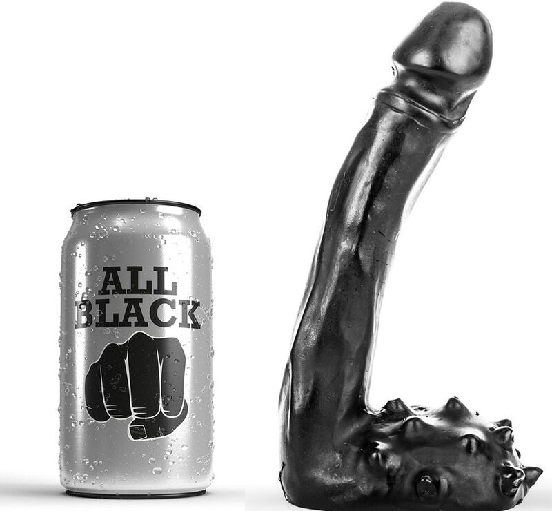 Imagen que nos facilita ALL BLACK de su producto erótico ALL BLACK - DILDO REALÍSTICO 19 CM para nuestra categoría "JUGUETES BIENESTAR |Dildos sin Vibración|Dildos Punto G".