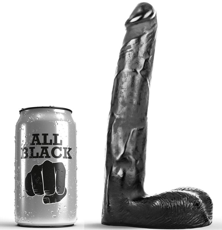 Imagen que nos facilita ALL BLACK de su producto erótico ALL BLACK - DILDO REALÍSTICO 21 CM para nuestra categoría "JUGUETES BIENESTAR |Dildos sin Vibración|Penes realisticos".