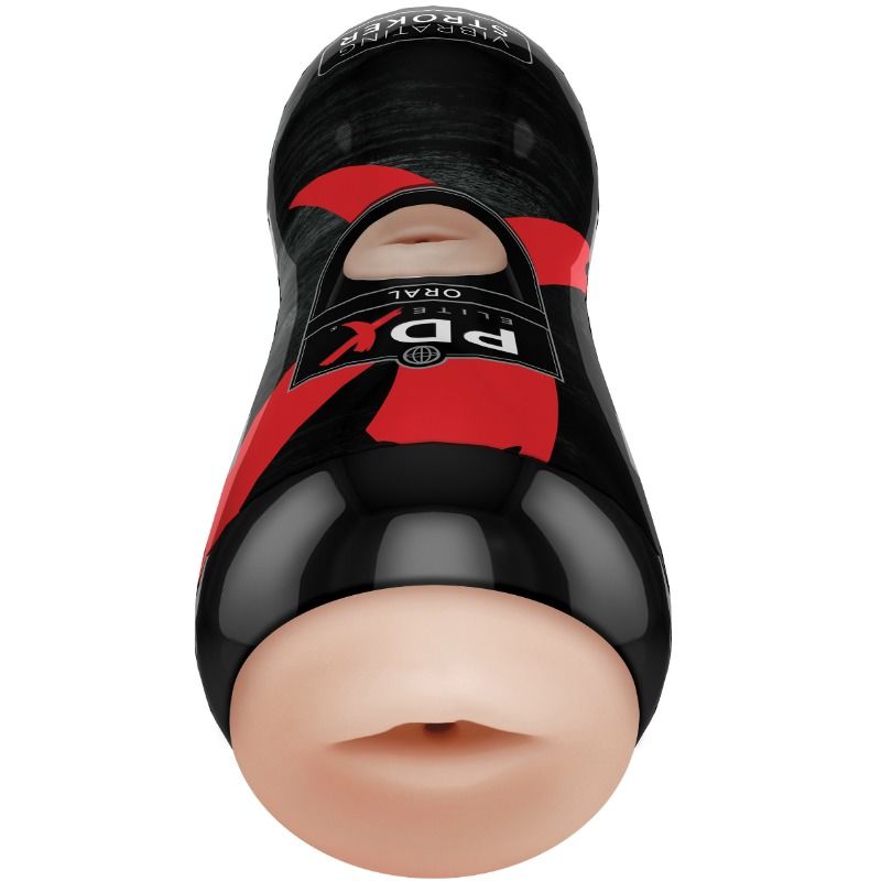 Imagen que nos facilita PDX ELITE de su producto erótico PDX ELITE - MASTURBADOR CON VIBRACIÓN BOCA para nuestra categoría "JUGUETES BIENESTAR |Juguetes para Hombres|Vaginas con vibración".