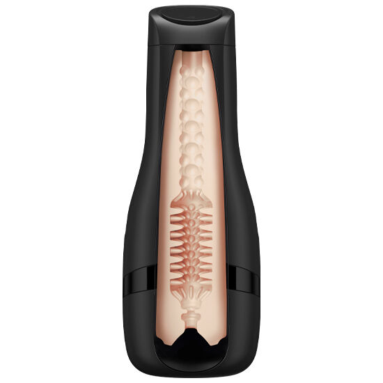 Imagen que nos facilita SATISFYER MEN de su producto erótico SATISFYER - MEN SLEEVE MANGA TORNADO BLISS para nuestra categoría "JUGUETES BIENESTAR |Juguetes para Hombres|Vaginas con vibración".