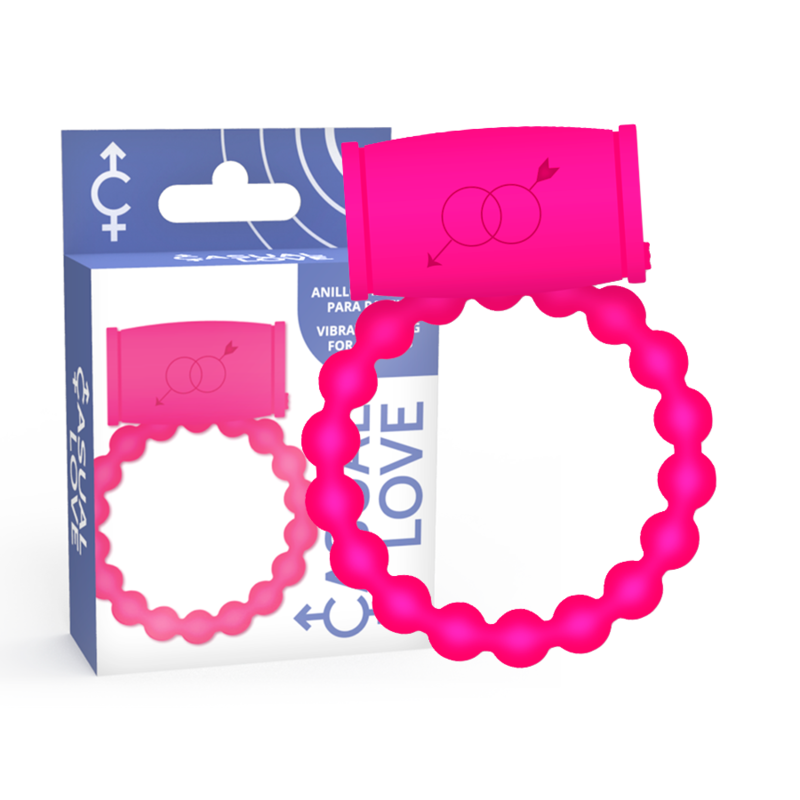 Imagen que nos facilita CASUAL LOVE de su producto erótico CASUAL LOVE - 25 ANILLO VIBRADOR ROSA para nuestra categoría "JUGUETES BIENESTAR |Juguetes para Hombres|Accesorios para el pene|Anillos Pene|Anillos con Vibración".